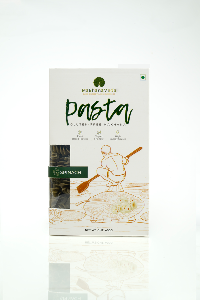 Makhana gluten-free Spinach flavoured Pasta