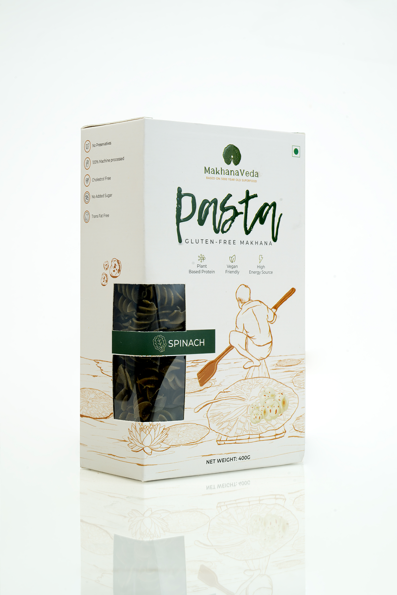 Makhana gluten-free Spinach flavoured Pasta